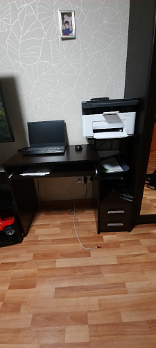 Компьютерный стол Джаз-24 левый дуб молочный фото покупателя 22