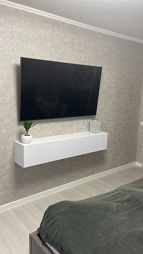 Шкаф навесной Лоук Т-3 чёрный / чёрный глянец фото покупателя 1