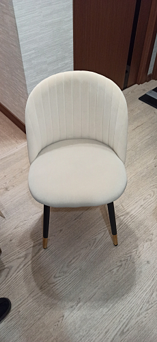 Стул на металлокаркасе Gabi 1 line light blue / black фото покупателя 116