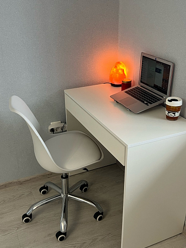 Компьютерное кресло Kolin с подушкой clear / white фото покупателя 314