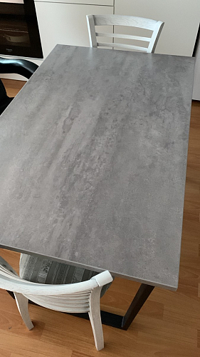 Стол раскладной Лота Лофт 120 25 мм юта / черный матовый фото покупателя 834