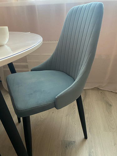 Стул на металлокаркасе Kora green / black фото покупателя 253