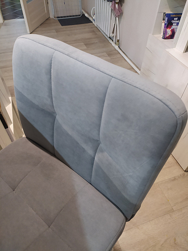 Полубарный стул Medeo/Медео серый велюр фото покупателя 10