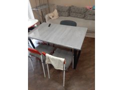 Стол Лота Лофт 140 25 мм юта / белый матовый фото покупателя 556