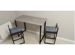 Барная стойка Дилан Лофт 120х60х90 бетон фото покупателя 123