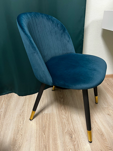 Стул на металлокаркасе Gabi dark beige / black / silver фото покупателя 712