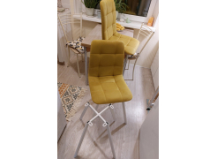 Стул на металлокаркасе Чилли синяя ткань / белый фото покупателя 709