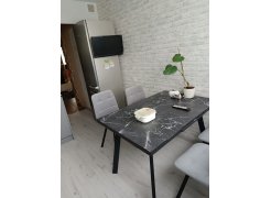 Стул на металлокаркасе Чилли синяя ткань / белый фото покупателя 403