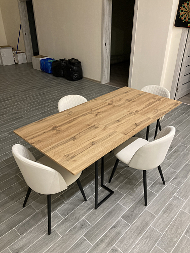 Стул на металлокаркасе Gabi 1 beige / black фото покупателя 871