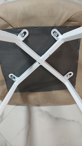 Стул на металлокаркасе Чилли бежевый / белый каркас фото покупателя 1142