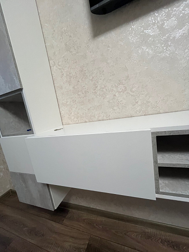 Модульная гостиная Лонгфорд комплектация 1 белый / дуб вотан фото покупателя 4