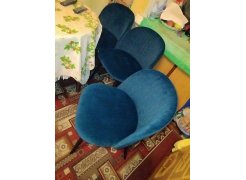 Стул на металлокаркасе Gabi 1 бежевый / черный с серебряными наконечниками фото покупателя 825