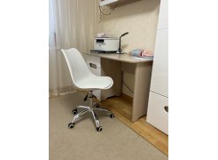 Компьютерное кресло Kolin с подушкой clear / white фото покупателя 404