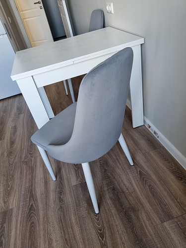 Стул на металлокаркасе Kora green / black фото покупателя 91