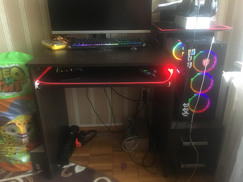 Стол компьютерный Джаз-24 правый венге фото покупателя 122