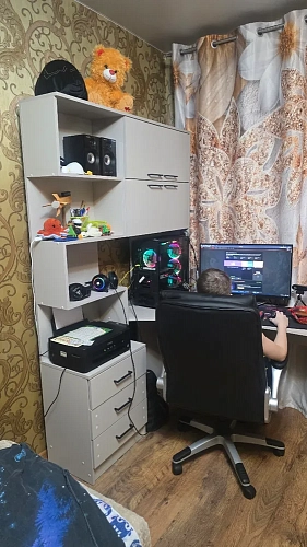 Компьютерный стол Эльброни правый белый фото покупателя 14