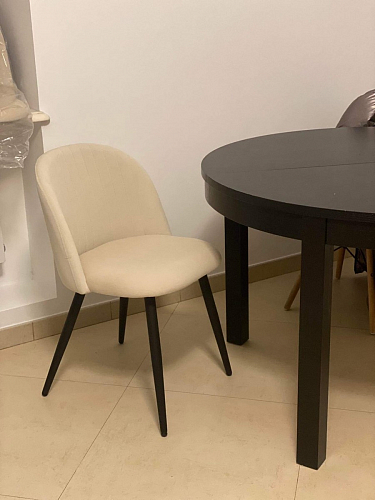 Стул на металлокаркасе Gabi latte / gold / black фото покупателя 952