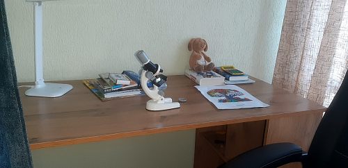 Письменный стол Фред Лофт дуб делано светлый / белый матовый фото покупателя 1