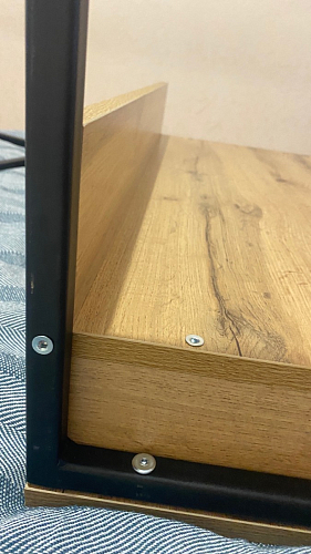 Письменный стол Лео Лофт черный матовый / дуб делано темный фото покупателя 46