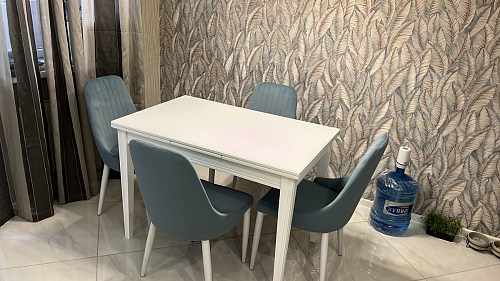 Стул на металлокаркасе Kora green / black фото покупателя 226