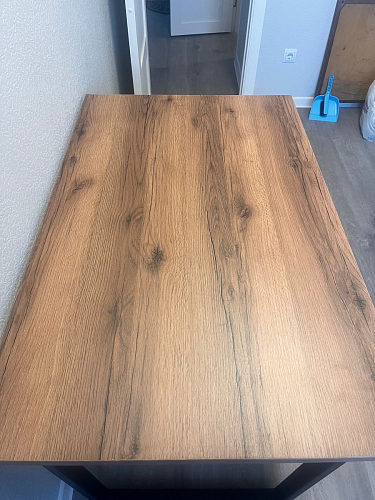 Деревянный стол Лота Лофт 140х80 черный матовый / бетон светлый фото покупателя 531