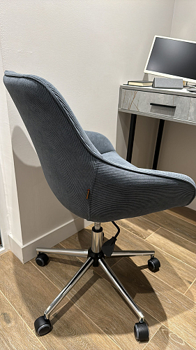 Компьютерное кресло Dublin/Дублин хром / вельвет серый фото покупателя 28