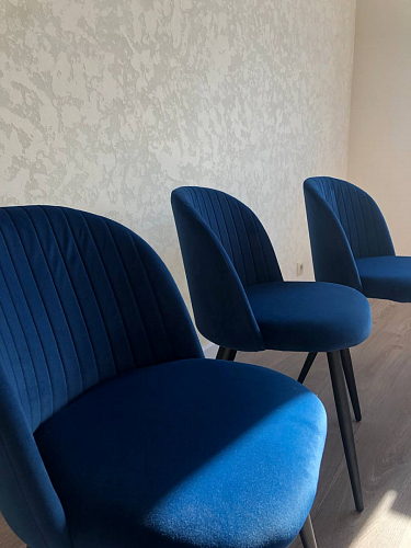 Стул на металлокаркасе Gabi 1 dark gray / black фото покупателя 307