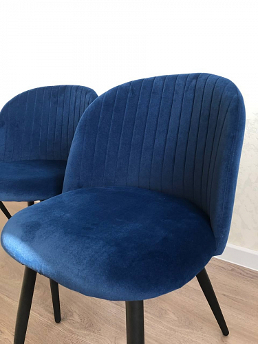 Стул на металлокаркасе Gabi dark beige / black / silver фото покупателя 307