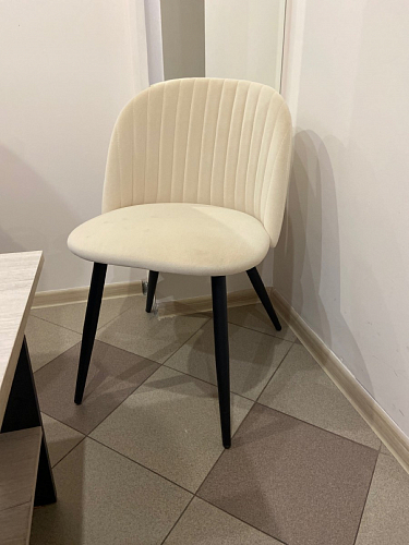 Стул на металлокаркасе Gabi 1 light purple / black / gold фото покупателя 104