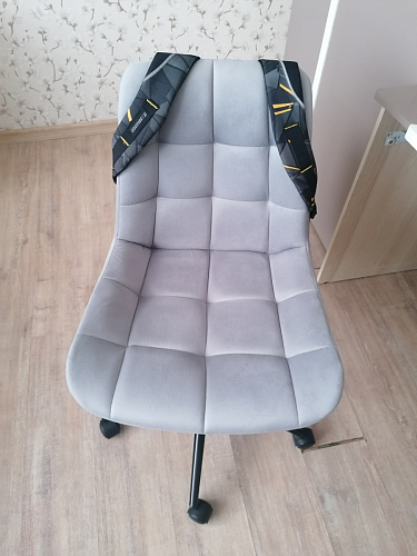 Компьютерное кресло Честер экокожа бежевая / белый фото покупателя 18