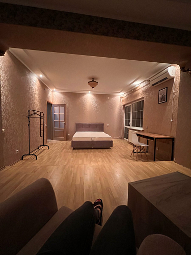 Письменный стол Леон Лофт черный матовый / дуб вотан фото покупателя 82