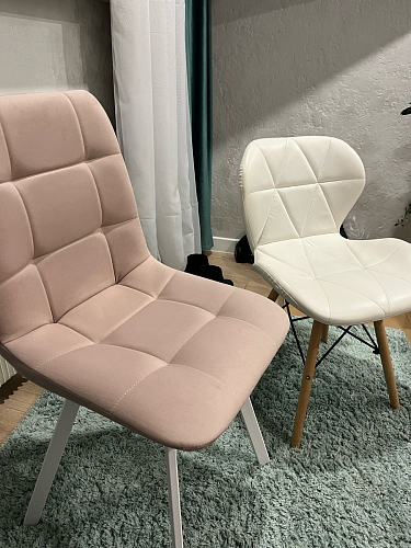 Стул на металлокаркасе Чилли К черный / зеленый фото покупателя 96