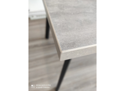 Стол Тринити Лофт 120 32 мм бетон / черный матовый фото покупателя 573