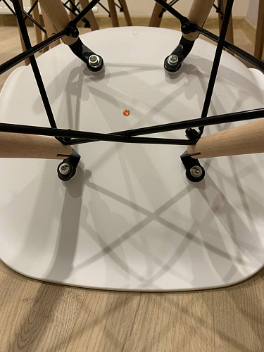 Стул Cindy Eames mod. 001 khaki / natural фото покупателя 488