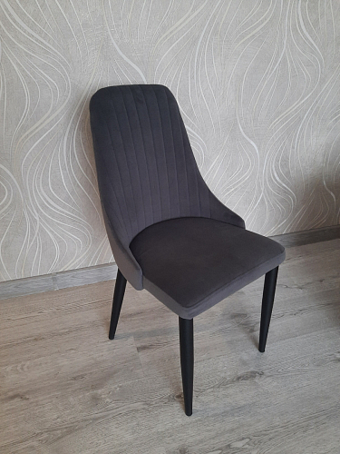 Стул на металлокаркасе Kora green / black фото покупателя 3