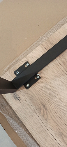 Стол Лота Лофт 140 25 мм черный матовый / дуб вотан фото покупателя 463