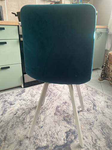 Стул на металлокаркасе Чилли черный / зеленый фото покупателя 1317