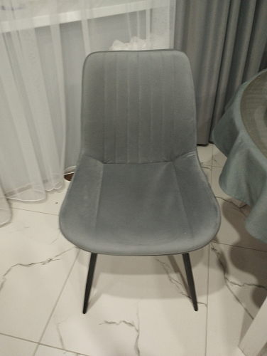 Стул на металлокаркасе Седа К латте / черный фото покупателя 340