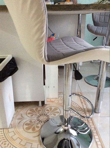 Барный стул Brend серый / белый фото покупателя 1