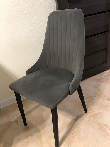 Стул на металлокаркасе Kora black / gray фото покупателя 71