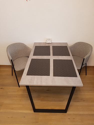 Стол раскладной Лота Лофт 120 25 мм юта / черный матовый фото покупателя 23