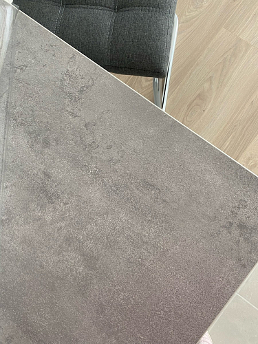 Стол Тринити Лофт 120 32 мм дуб галифакс табако / черный матовый фото покупателя 240