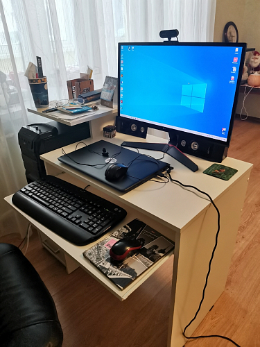 Стол компьютерный Джаз-24 правый венге фото покупателя 5