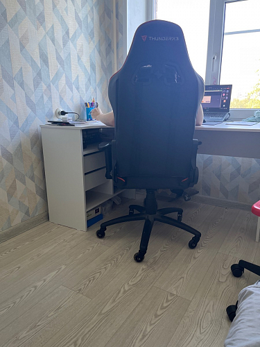 Письменный стол СПм-25 правый белый  - Уцененный экземпляр фото покупателя 33