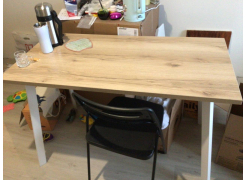 Стол Тринити Лофт 120 32 мм бетон / черный матовый фото покупателя 672