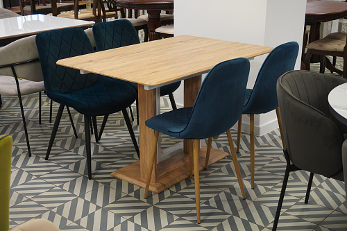 Стул на металлокаркасе Capri dark beige / white из шоурума 8