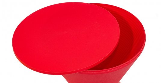 Табурет Button красный