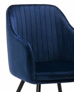 Стул на металлокаркасе Slam dark blue