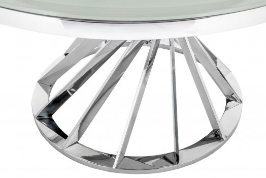 Стол Twist steel / white