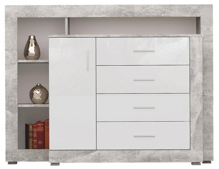 Комод Mирандa atelier / белый глянец